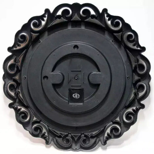 Miroir Mural Rond 22" Argent Antique - : Style Roman, Aucun Assemblage Requis