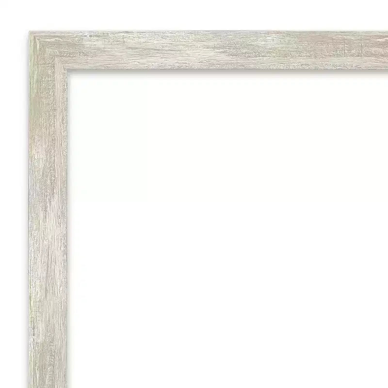 Miroir mural étroit de salle de bain non biseauté à effet craquelé 71 cm x 71 cm Argent métallique - : Comprend le matériel de montage, cadre en polystyrène