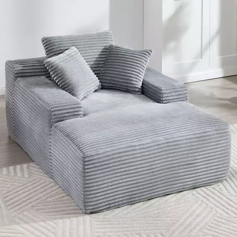 Canapé-lit futon de sol moderne surdimensionné en velours avec coussins moelleux, canapé-lit de salon confortable pour le salon, l'appartement