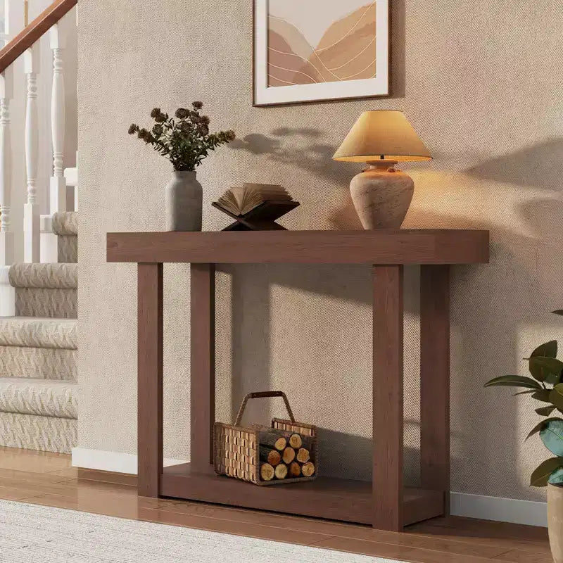Table console de ferme 46 po, table de canapé étroite pour entrée, table d'appoint industrielle, assemblage facile, pour couloir, vestibule, salon