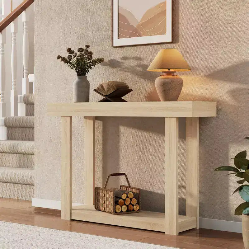 Table console de ferme 46 po, table de canapé étroite pour entrée, table d'appoint industrielle, assemblage facile, pour couloir, vestibule, salon