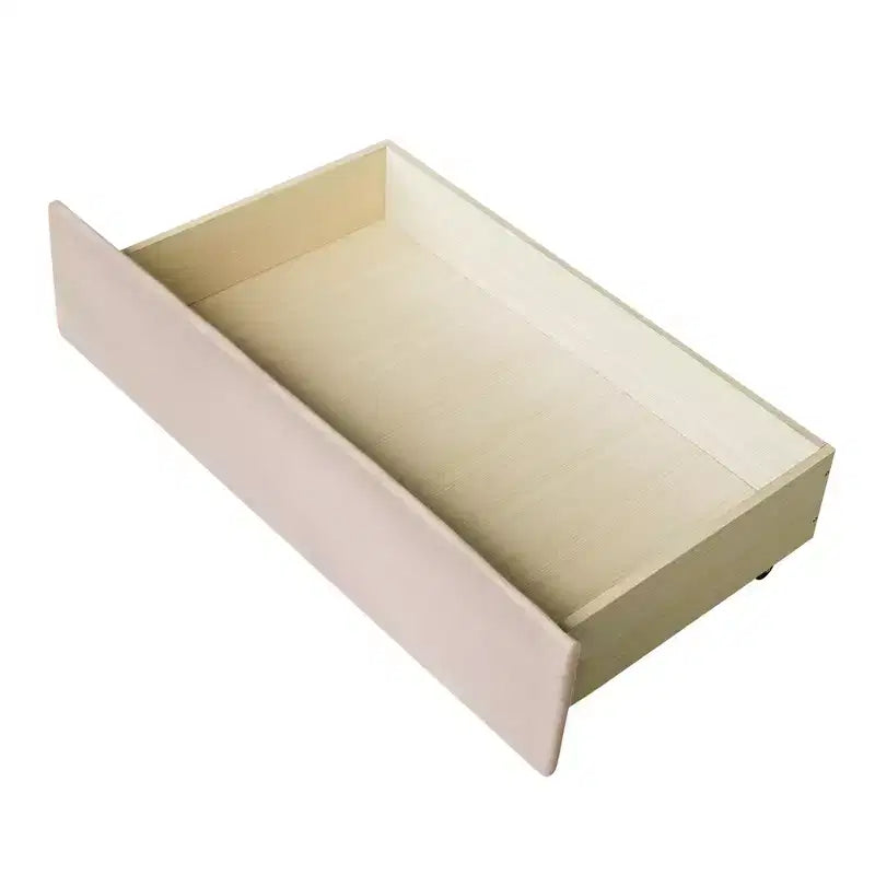 Lit de repos rembourré jumeau avec tiroirs de rangement, canapé-lit en velours en forme de L avec tête de lit et accoudoir pour chambre à coucher