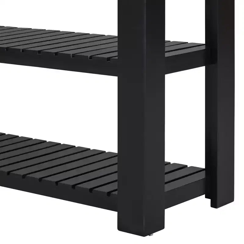 Console moderne en bois avec tiroirs et étagères, table d'entrée minimaliste avec rangement pour entrées et salons