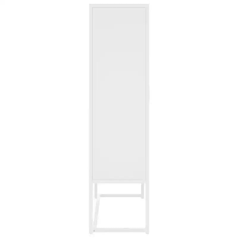 Meuble de rangement, buffet pour entrée, chambre, bureau en acier – blanc