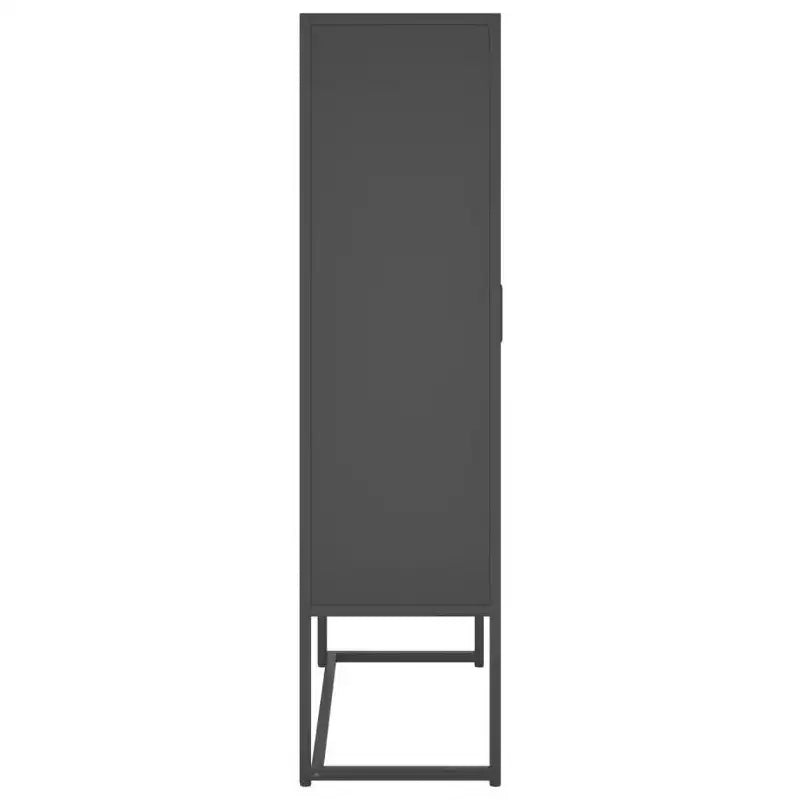 Meuble de rangement, buffet pour entrée, chambre, bureau en acier – blanc