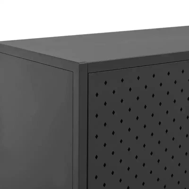 Meuble de rangement, buffet pour entrée, chambre, bureau en acier – blanc