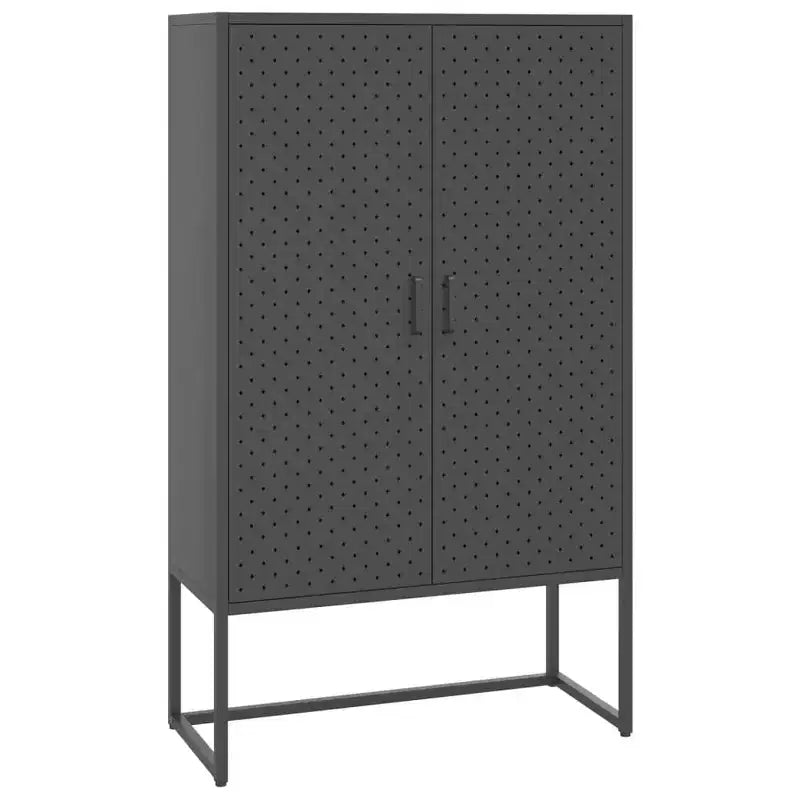 Meuble de rangement, buffet pour entrée, chambre, bureau en acier – blanc