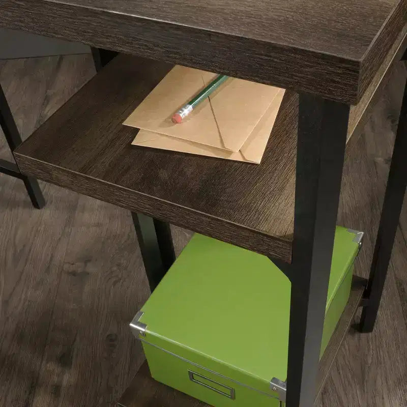 Bureau de rangement rustique en bois Willow avec étagères réglables