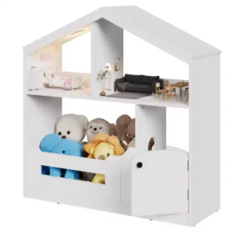 Bibliothèque pour enfants à 2 niveaux (Panneau de particules)