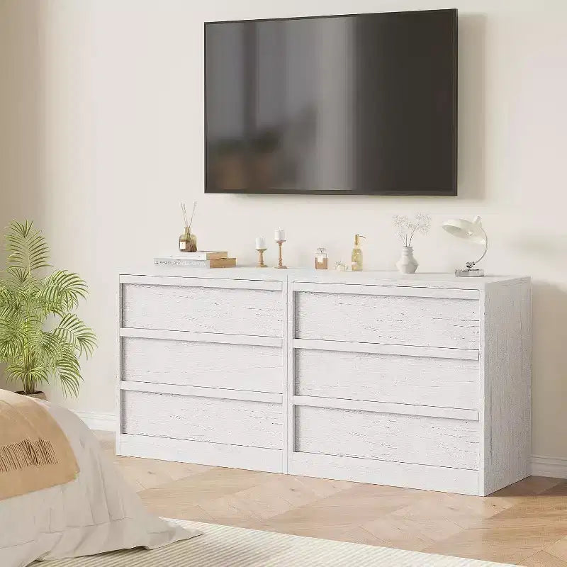 Commode haute moderne à 4 tiroirs, Meuble de rangement style Mid-Century pour Chambre, Salon et Entrée