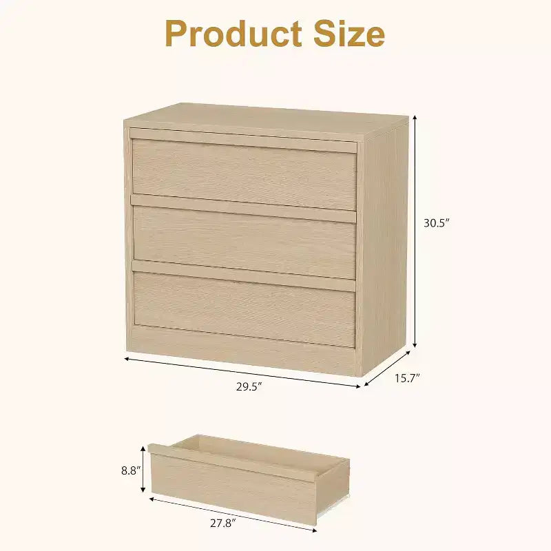 Commode haute moderne à 4 tiroirs, Meuble de rangement style Mid-Century pour Chambre, Salon et Entrée