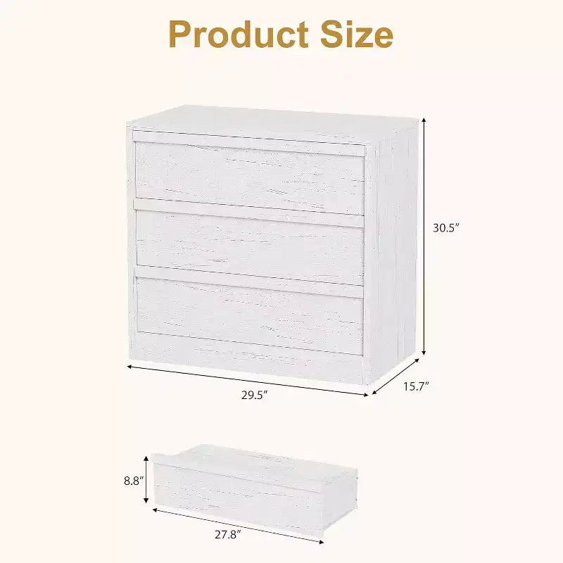 Commode haute moderne à 4 tiroirs, Meuble de rangement style Mid-Century pour Chambre, Salon et Entrée