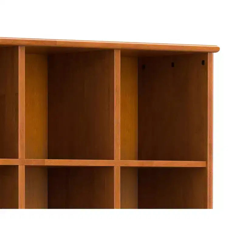 Bibliothèque de rangement Mid-Century de 42 pouces de large en bois massif couleur Teck Brun