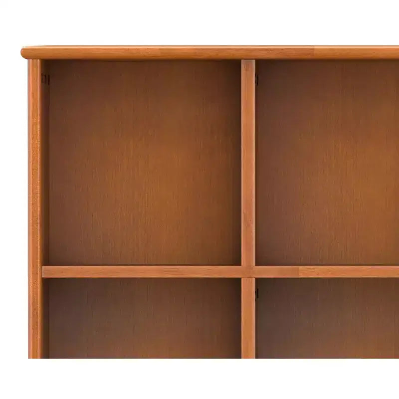 Bibliothèque de rangement Mid-Century de 42 pouces de large en bois massif couleur Teck Brun