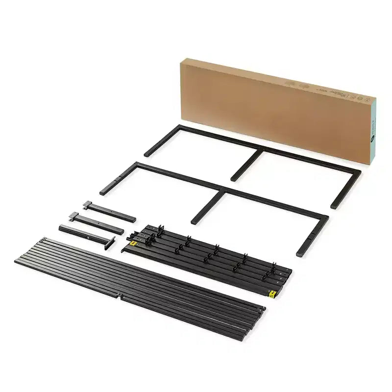 Lit plateforme classique en métal 18 po noir -