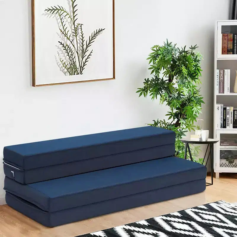 Lit pliant Queen Size 4" (10 cm) en mousse, futon, canapé-lit d'appoint
