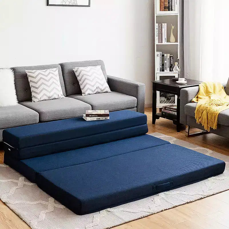 Lit pliant Queen Size 4" (10 cm) en mousse, futon, canapé-lit d'appoint