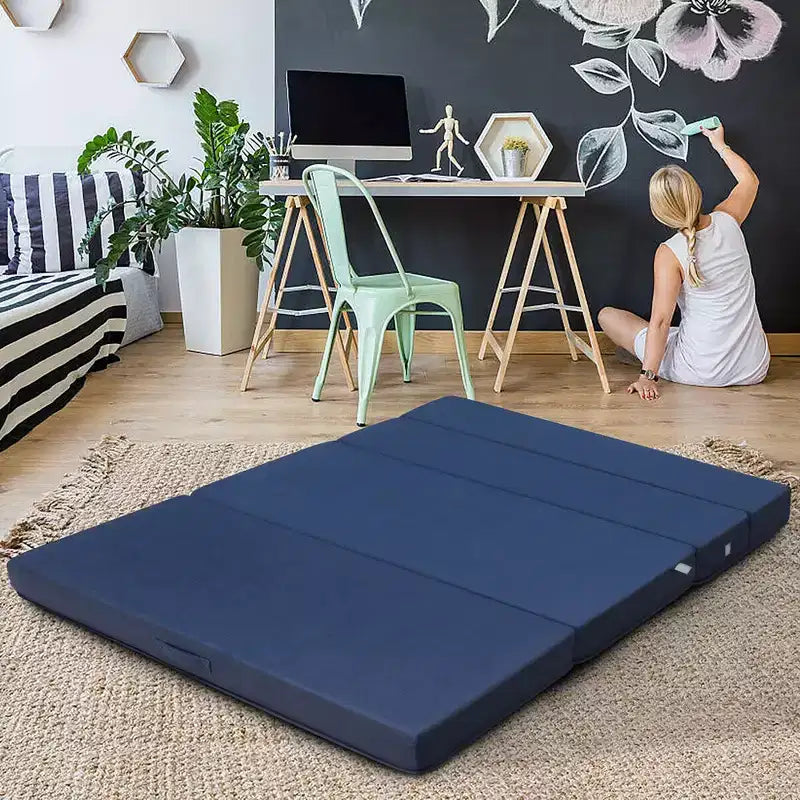 Lit pliant Queen Size 4" (10 cm) en mousse, futon, canapé-lit d'appoint